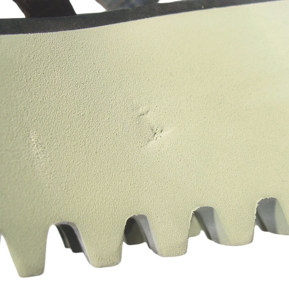 ALL BLACK $189 Strappy Platform Toe Ring Sandals Women's 37/7 - Picture 10 of 13